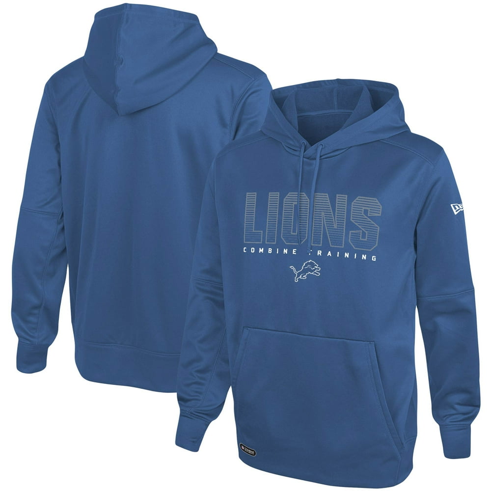 Detroit Lions New Era Combine Team Pride Pullover Hoodie Blue