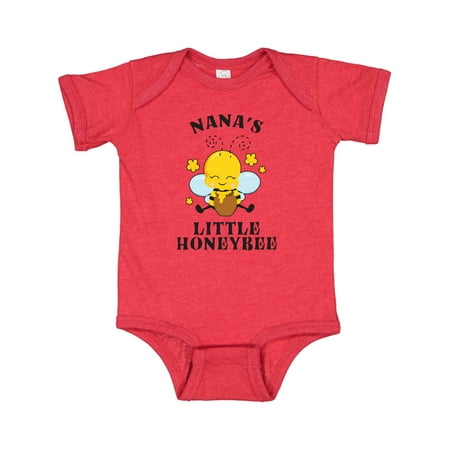 

Inktastic Cute Bee Nana s Little Honeybee with Stars Gift Baby Boy or Baby Girl Bodysuit