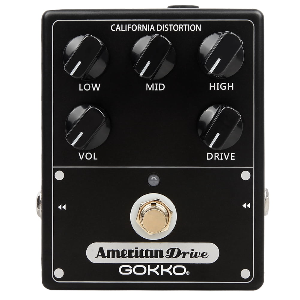GOKKO HI-GAIN BOX GK-34 - High Gain Amp Simulator Pedal with Mesa Boogie Tone, 5-Band EQ, All-Analog Circuit, Rugged Aluminum Casing - Perfect for Vintage High-Gain Sounds
