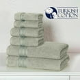 thumbnail image 5 of Elegant Comfort Solid Print 100% Turkish Cotton Towels & Washcloths, Mint Green, 6 Count, 5 of 7