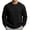 Black, variant on Graphic Tees for Men Long Sleeve Crewneck Sweatshirts 3D Embossed Letter Texture Pullover Solid Color Minimalist Subtle Pattern Trendy Daily Streetwear
