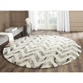 thumbnail image 2 of Safavieh Dip Dyed Ivory Contemporary Rug - Round 7', 2 of 5