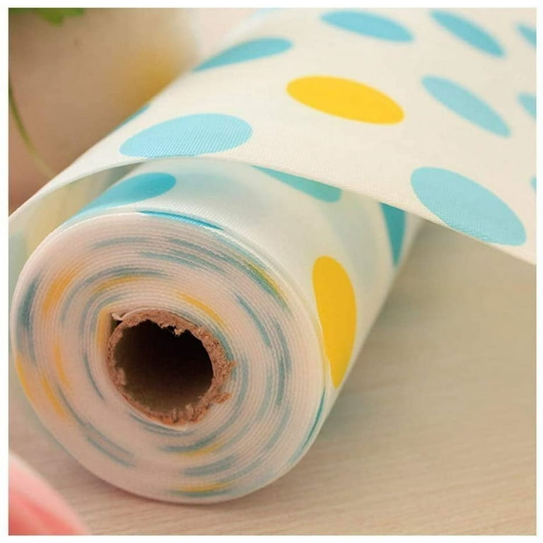 Shelf Paper Drawer Liner Non Adhesive, Alternative Lovely Dot Pattern  Non-Slip Waterproof Kitchen Shelf Lining Paper Roll for Drawer Table  Kitchen Cabinets Pantry -5pcs（30*300cm） 