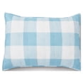 thumbnail image 4 of Blue Plaid Reversible Quilt Set with Tote, Mainstays, Twin, 3 Pieces, 4 of 5