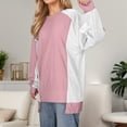 thumbnail image 4 of Casual Sweatshirts Top Blouse Hoodie for Women Y2k Solid Color Light Weight Senior Trendy Sports for Autumn And Winter Men&Women 2025 Daily Pink XXL, 4 of 8