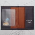 thumbnail image 3 of Funda para pasaporte con estampado de cocodrilo y dinosaurio de dibujos animados, funda para pasaporte de piel sintética, bolsa para guardar documentos de viaje, funda para tarjetas, 3 of 5