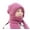 Pink, variant on Hontri Neck Gaiter Integrated Ear Windproof Cap Scarf Knitting Thick Warm Ear Guard Hat Hooded Scarf Women Winter Knitted Hat Neck Warmers for Women Grey