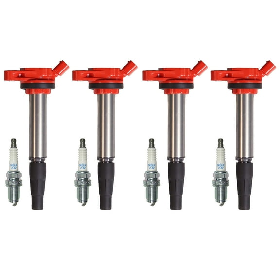 Set of 4 Energy Ignition Coil & 4 NGK Spark Plug for 11-12 Lexus CT200h 1.8L I4