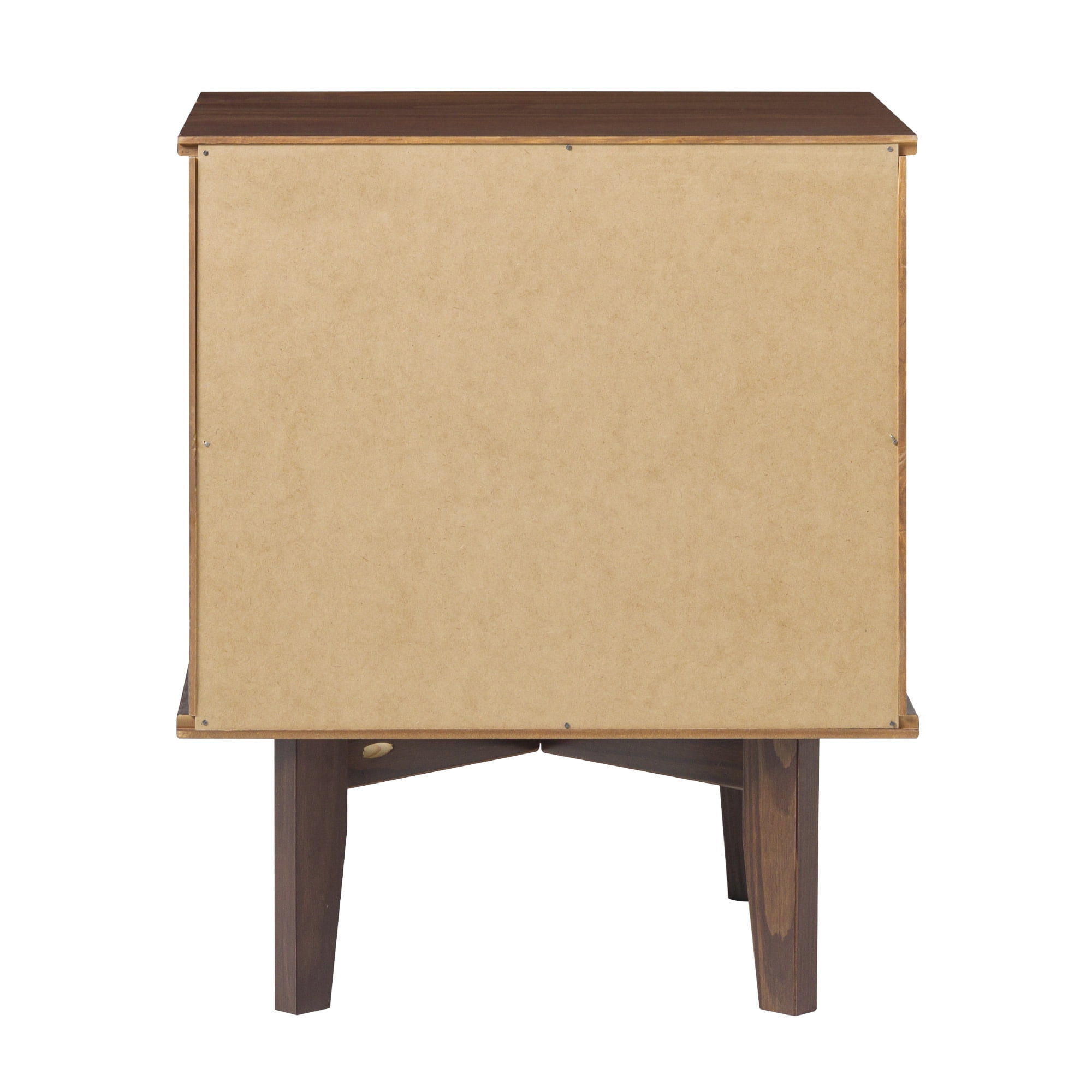 Walker Edison Sonoma 2-Drawer Nightstand, Walnut