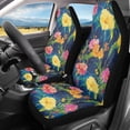 thumbnail image 2 of Uorisanigo Floral Car Seat Covers 2 Pcs Car Seat Covers Front Seats Only Waterproof Breathable Easy to Install Anti-Slip Back Fabric Universal Fit for Auto Truck Van SUV, 2 of 7