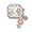 Flower, variant on Compatible with AirPods 4th Generation(2024 Release),Cute Cartoon Clear Candy Color Design Headphone Case for Airpods 4 with Keychain for Ladies Girls (Cherry)