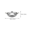 thumbnail image 2 of LEORX 1 Set Stainless Steel Hotpot Pot Cooking Double Handle for Adults Kitchen Use, 2 of 8