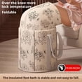thumbnail image 2 of Collapsible Bucket Foot Bath Basin,Fully Wrapped Knee Fumigation,Portable Foot Bath Tub with Lid,Multifunctional Foldable Foot Soak Bucket with Handles, Long Lasting Insulation, 2 of 8