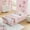 Pink, variant on Eyisean Twin Size Boucle Upholstered Platform Floor Bed, Comfy Durable Daybed Frame with Rabbit Ear Shaped Headboard, Built-in Side Pocket & Safety Rail, Small Space for Bedroom, Apartment