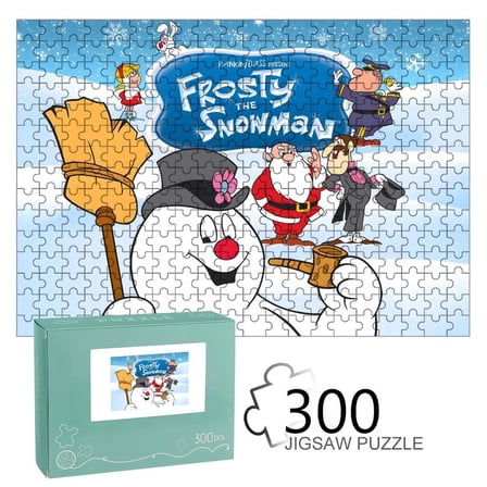 Frosty the Snowman-themed Wooden jigsaw Puzzle for home Decoration or gift for fans friend,family.300pc