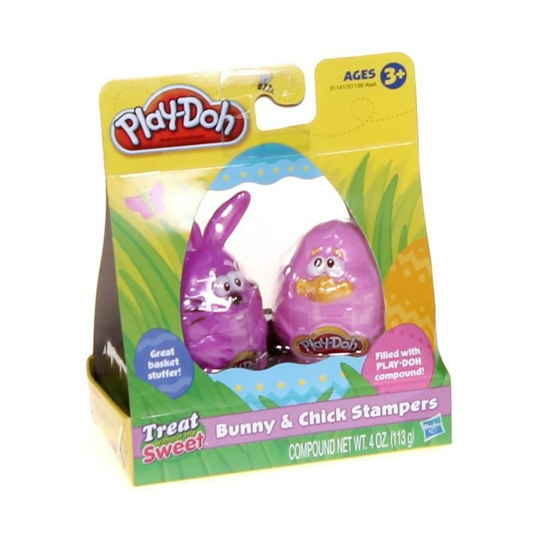 Play-Doh Bunny and Chick Stampers with DOUGH MOLD, Includes PLAY