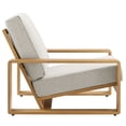 thumbnail image 5 of Lirienne Outdoor Patio Aluminum Faux Wood Armchairs Set of 2 in Ivory Natural, 5 of 8