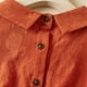 thumbnail image 5 of Tops de Algodón de las Mujeres Y Solapa de Lino Manga Corta de Verano, Camisa Nueva Casual para las Mujeres, 5 of 7