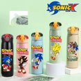 thumbnail image 4 of Vaso térmico para niños de Sonic The Hedgehog de 460 ml, vaso con pajita, botella de acero inoxidable portátil con puntos que rebotan, regalo para niños, 4 of 5