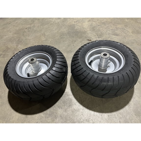 2 Dixie Chopper OEM Complete Front Wheels With 13x6.5-6 Motorcycle Tire 400438