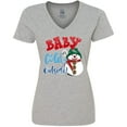thumbnail image 3 of Inktastic Baby It's Cold Outside Women's V-Neck T-Shirt, 3 of 5