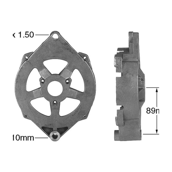 OEG Parts New Alternator Frame DE Replacement For Agco Allis 9130 9150 9170 9190 1991-93; Replacement For Agco Gleaner R50 R60 R70 1987-91, R42 R62 R72 1992-97 1985669 Z76404106 50-03763 C3242 AO0315