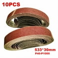 thumbnail image 2 of 10pcs 533*30mm Sanding Belt 40-1000 Abrasive Band Sanding Screen Belt Soft Cloth, 2 of 5