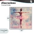 thumbnail image 4 of Stupell Industries Eclectic Elegant Ballet Dancer in Motion White Framed Giclee Art, 24 x 24, by Creative Studio, 4 of 8