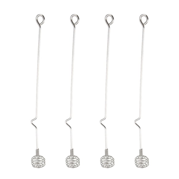 Shisuyan Kitchen Tools Stirring Rod 304 Stainless Steel 4Pcs 9.6x1x1In