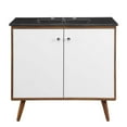 thumbnail image 3 of Modway Transmit 36" Bathroom Vanity in Walnut Black, 3 of 9