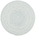 thumbnail image 2 of SAFAVIEH Braided Beuregard Solid Reversible Area Rug, Gray/Ivory, 6' x 6' Round, 2 of 11
