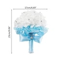 thumbnail image 3 of Necvior Durable Bridal Bouquet Artificial Flowers Wedding Flower with Crystal Ribbon Hand Bouquet for Bridesmaids Fake Flowers, 3 of 19