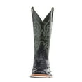 thumbnail image 5 of Horse Power Top Hand Men`s Black Full Quill Ostrich Emerald Explosion Top Square Toe Black 9 EE, 5 of 5