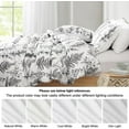 thumbnail image 6 of PHF 7 Pieces Printed California King Bed in a Bag, Lightweight Reversible Botanical Bedding Set Include Comforter, Pillow Shams, Flat Sheet, Fitted Sheet and Pillowcases, White, 6 of 6