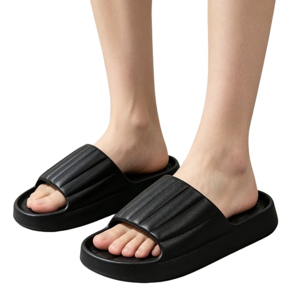 EKVAHL Women's Shower Slippers Non-Slip Thick Sole Soft Comfy Bathroom House Slippers Slip On Beach Sandals Summer Indoor Shoes