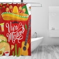 thumbnail image 2 of Cinco De Mayo Pattern Shower Curtain for Bathroom Waterproof Fabric Shower Curtains Bathtub Curtain with 12 Hooks, 60"x 72" for Bath Hotel Room, 2 of 6