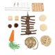 thumbnail image 1 of Hamster Toys Set Safe Durable Wooden Chew Toys Teeth Grinding Interactive Rabbit Toys Dental Care Parrots Toy Sets, 1 of 2
