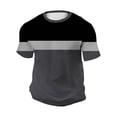 thumbnail image 3 of cocolona Mens T-Shirts Summer Short Sleeve Crew Neck Tops Basic Tees Fashion Casual Color Block Blouses, 3 of 6