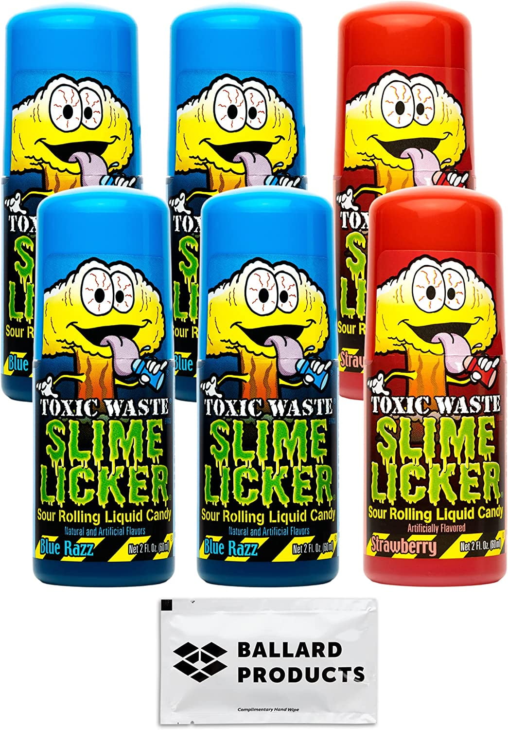 Toxic Waste Slime Licker Sour Rolling Liquid Candy, Assorted - Shop Candy  at H-E-B