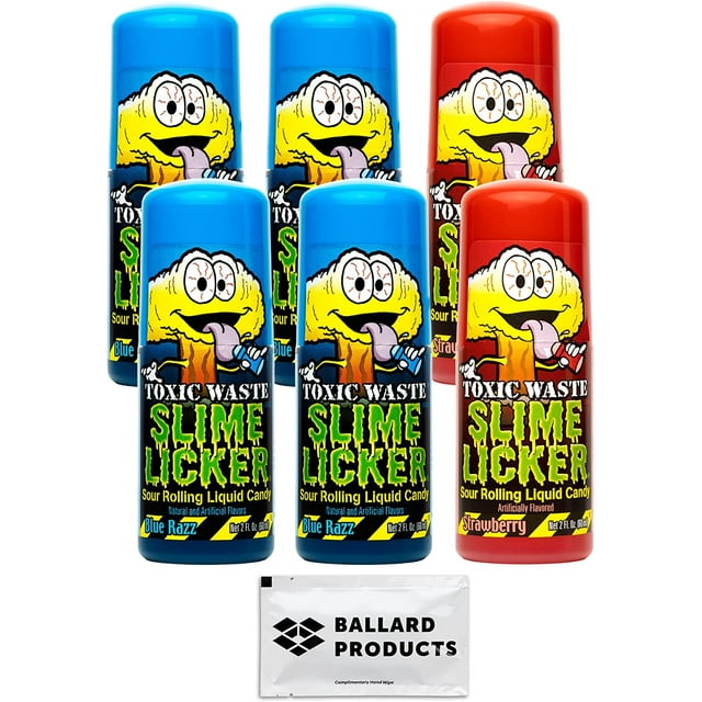 Toxic Waste Slime Licker Variety Pack of 6 2 Flavors of Sour Slime
