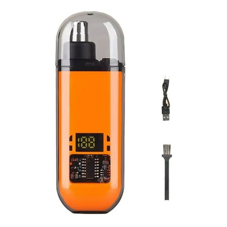 2-in-1 Stainless Steel Manual Nose Trimmer, Portable Painless Eyebrow Clipper for Men,Washable Personal Care Appliance,1 * 2-in-1 Stainless Steel Manual Nose Trimmer