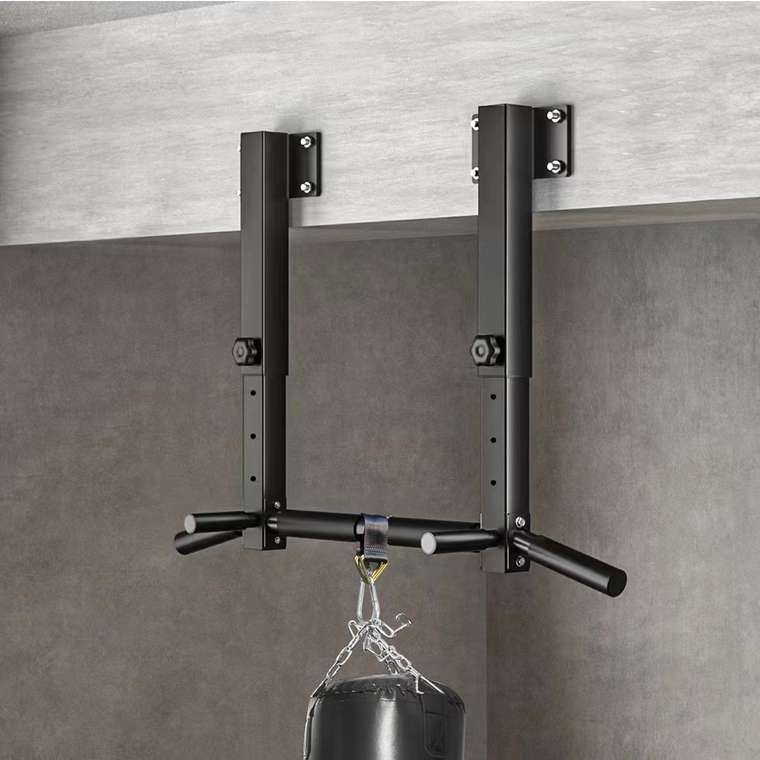 Wall Joist Mount Pull Up Bar, Beam Mounted Chin Up Bar for Home Gym