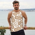 thumbnail image 6 of Rateoe Peanuts7 Pattern Sleeveless Gym Shirt Muscle Tee Breathable Workout Shirt Slim-Fit Tank Quick Dry Fit Muscle Tank Top Bodybuilding Sleeveless T Shirt-Large, 6 of 7