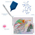 thumbnail image 3 of Diamond Dotz at Home - Angelic Messenger, Partial Drill, Round Dotz, Diamond Painting Kits, Diamond Painting Angels, Angels Diamond Painting,  Diamond Art, Diamond Dotz, 20"x16", 3 of 4