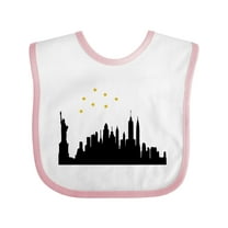 Inktastic New York Skyline Boys or Girls Baby Bib