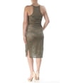 thumbnail image 2 of bar III Robe Moulante Burnout pour Femmes, Verte, Grande, 2 of 2