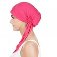 thumbnail image 3 of Chemo Headwear Pre Tied Head Scarf Headwraps Lightweight Turban Beanie Cap for Women, 3 of 6