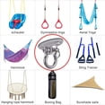 thumbnail image 5 of Juego de ganchos de techo resistentes de acero inoxidable 304: resistentes para yoga, hamacas, sillas, hormigón y madera; incluye 4 tornillos de montaje, 5 of 5