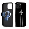 thumbnail image 2 of FKBRCL4U for iPhone 15 Plus Compatible with Magsafe Case Airplane Pilot Plane Aviation Pattern for Girl Boy Full Body Magnetic Design Soft Silicone Protection, 2 of 7