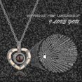 thumbnail image 3 of Collar Te Amo 100 Idiomas shaofei Colgante de Proyección de Memoria de Amor, 3 of 4